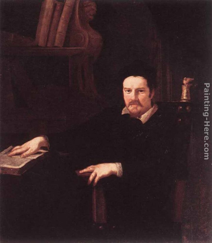 Portrait of Monsignor Clemente Merlini painting - Andrea Sacchi Portrait of Monsignor Clemente Merlini art painting
